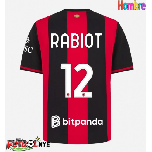 Camiseta AC Milan Adrien Rabiot #12 Primera Equipación 2026-27 manga corta